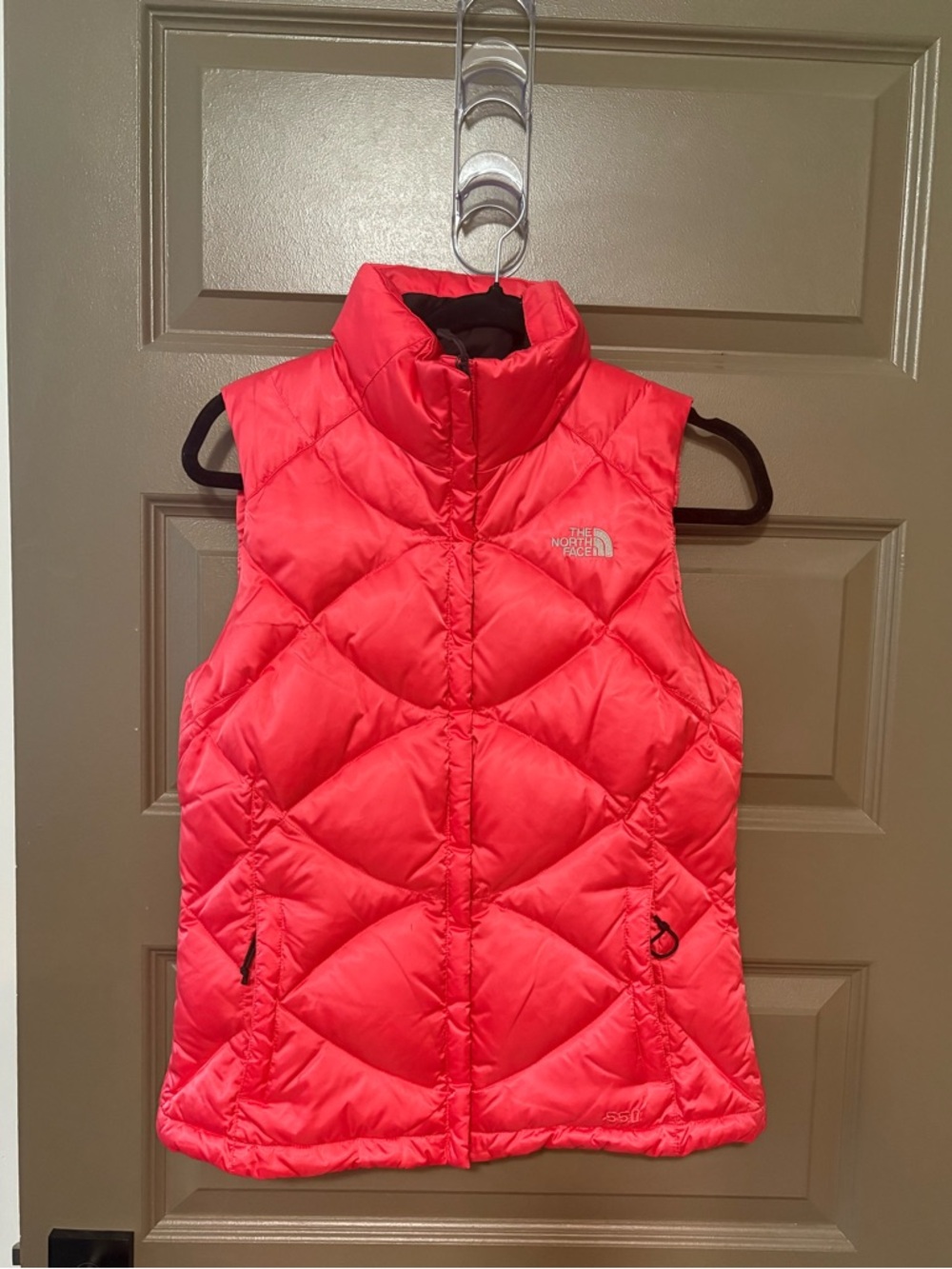 The North Face Quilted Down Vest - Red